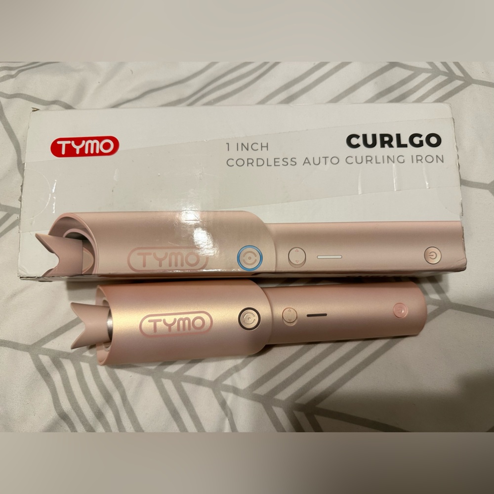 TYMO curlgo Pink Cordless Curling Iron